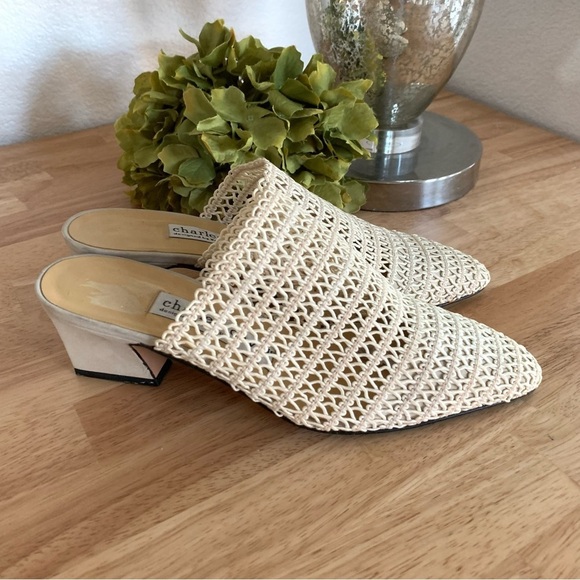 Charles David's Mid heel Open Heel Cream Baige
Cream Mules Size 6.5 - Picture 2 of 7